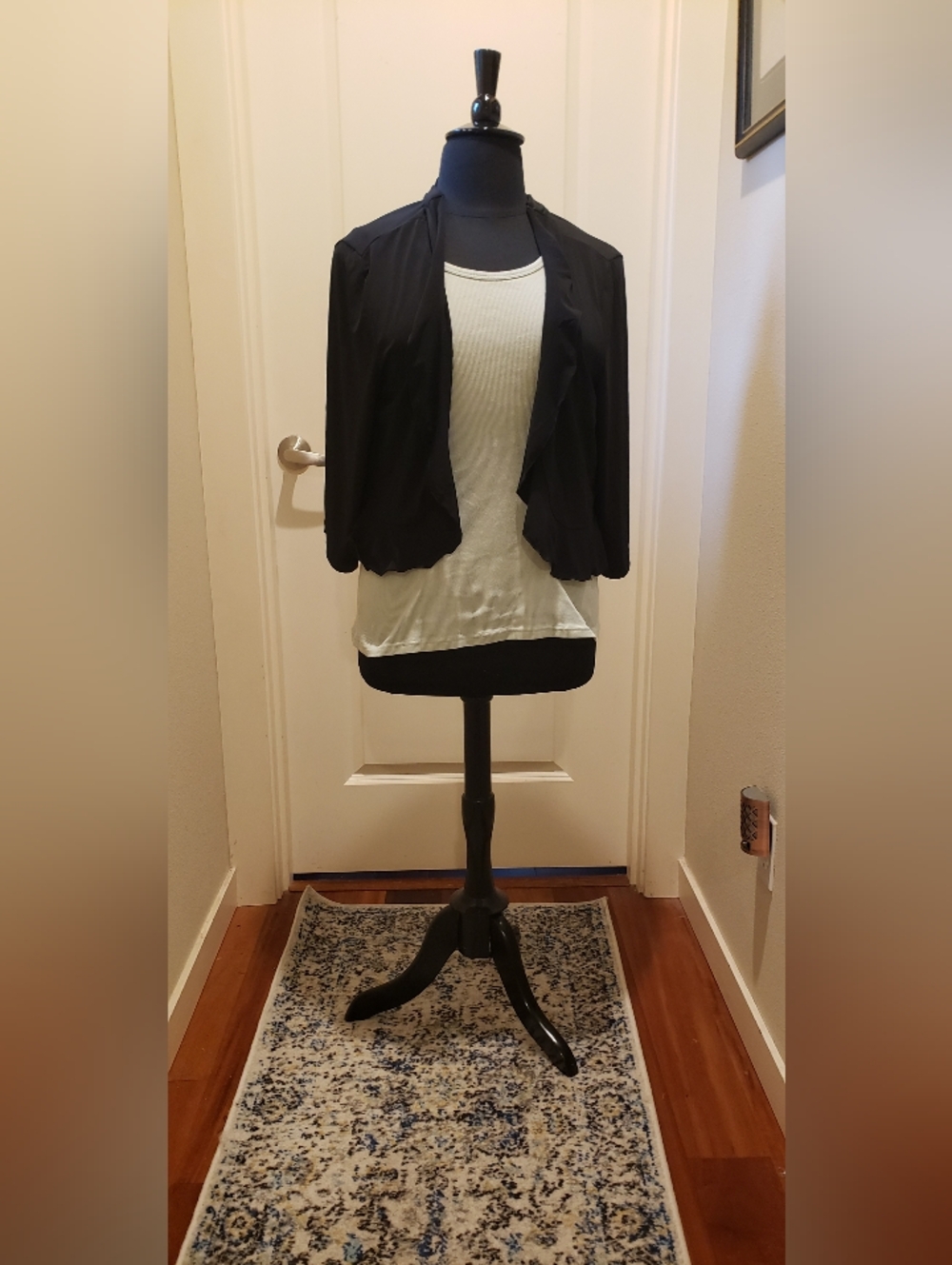 Just Love Black Open-Front Women's Cropped Jacket Bolero